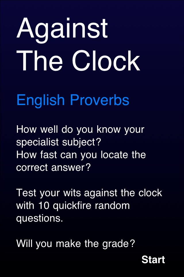 Against The Clock - English Proverbs screenshot 2