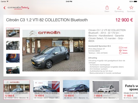 Occasions Citroën Select Netherlands HD screenshot 4