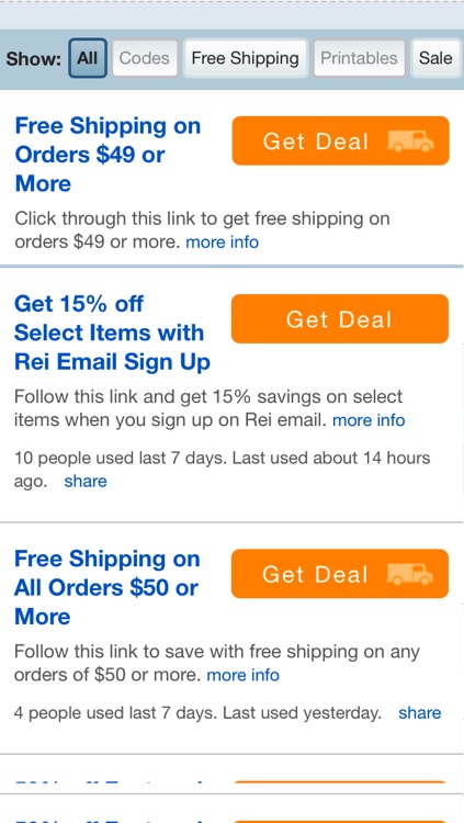 iPromocodes - the best Coupons, Deals, Bargains, Discounts, Sales, store Promo codes, Saving Tips, Save Money, Daily Deal of Day Sites, Gift Ideas & Freebies screenshot-4