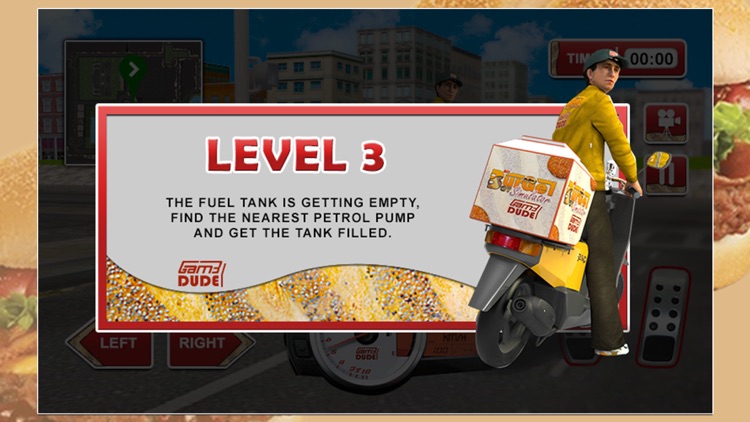 3D Burger Boy Simulator - Crazy motor bike rider and delivery bikers riding simulation adventure game screenshot-3