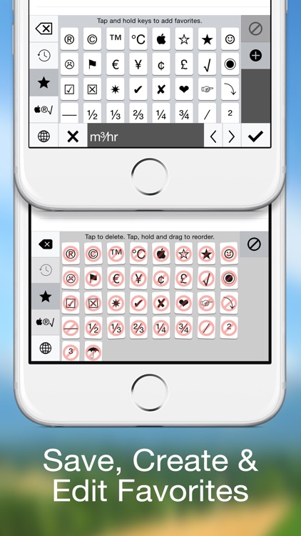 Special Characters Keyboard - (Symbols, Pictographs, Currency, Math, Punctuation, Bullets, Arrows, Parentheses & Numbers)