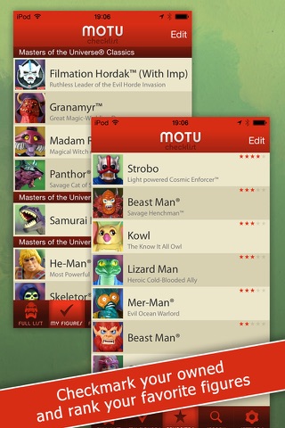 MOTU Checklist screenshot 2