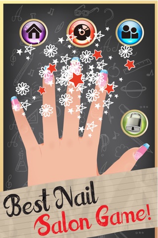 Style My Manicure High School Fashion Nails BFF Sparkles Club Game - Free App screenshot 4