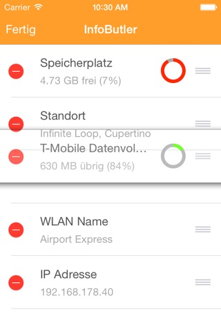 InfoButler - Datenvolumen und mehr als Widget screenshot 3
