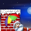 Santa Claus Chimney Parachute Ride - don’t crash on the walls