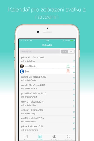 Svátky a narozeniny screenshot 4