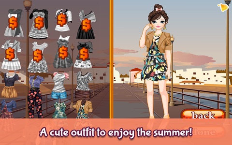 Summer Dress up - Supermodel Girl Game for girls who like beauty, style and models! screenshot 2