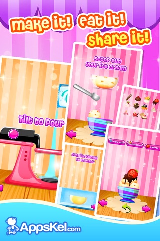 Awesome Candy Ice-Cream Maker - Make A Sweet Frozen Dessert (Cooking Game For Kids) Free screenshot 3