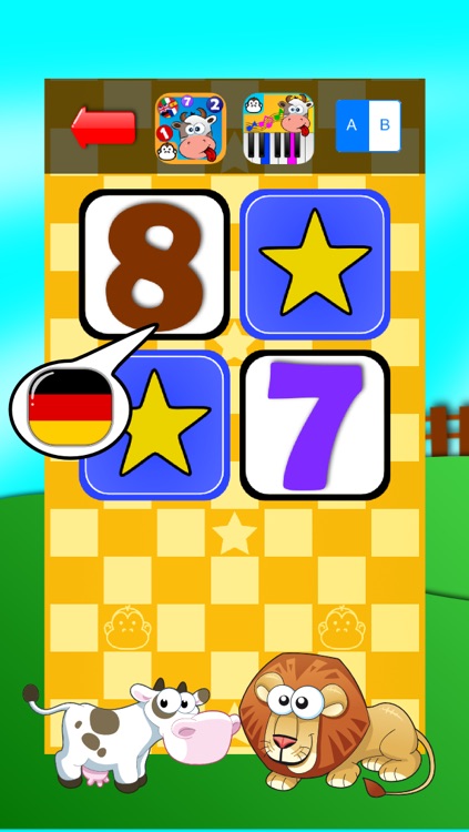 Baby Match Game - Learn the numbers in German