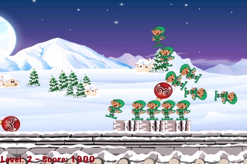 Christmas Elves Bowling Madness - Ornament Ball Shooting Game FREE screenshot 2