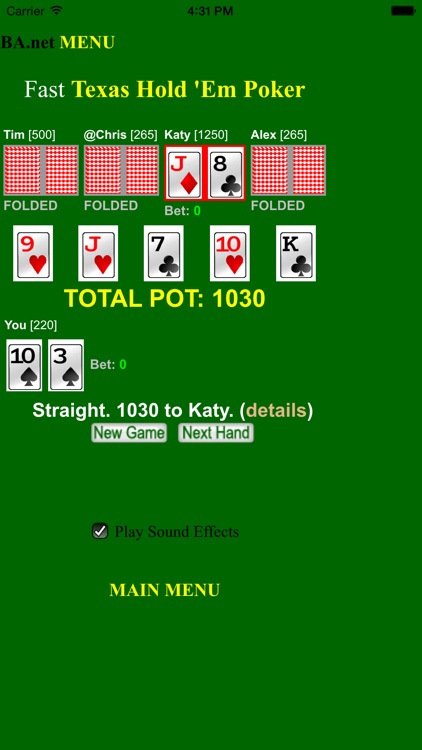 free Fast Poker Texas Hold 'Em - BA.net
