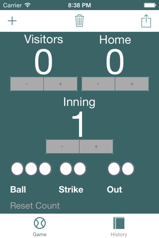 Simple Baseball Scoreboard screenshot 3