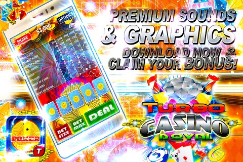 Turbo King Fire Fast Video Poker Offline Free HD - Racing Warrior Royale Casino Poker Edition screenshot 3