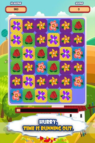 A Flowers Match 4 Puzzle Logic App - Super Addictive and Fun Free Games screenshot 3