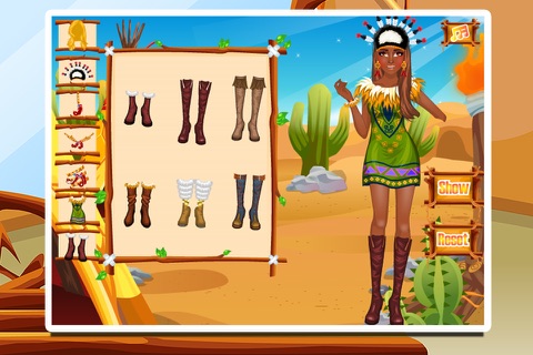 Tribal Girl Dressup screenshot 2