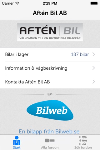 Aftén Bil AB screenshot 2