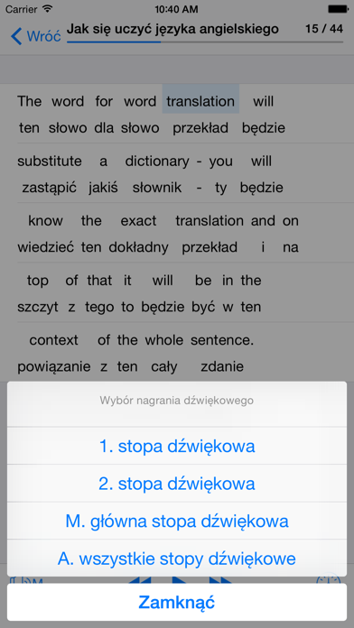 How to cancel & delete Angielski na co dzień from iphone & ipad 4