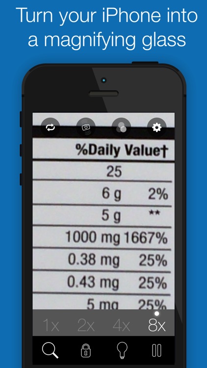 BigMagnify - Zooming Magnifier and Mirror with Flashlight screenshot-0
