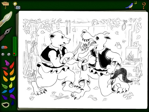Capra cu Trei Iezi - Carte de colorat pentru copii - FREE screenshot 3