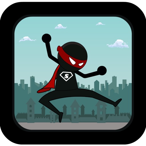 Action Stickman Run: Be a Super Hero iOS App