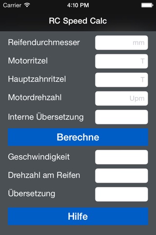 RC Speed Calc screenshot 2