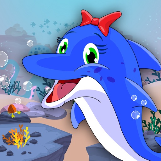 Delphy - Play Free Cute Dolphin Rescue Animation Games for Kids HD icon