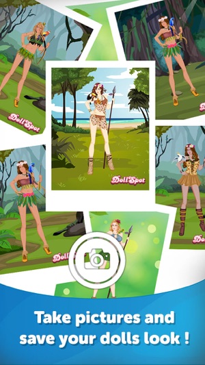 Jungle Girl Dress Up-Fun Doll Makeover G