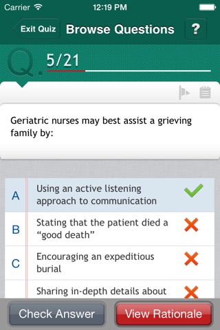 Gerontological Nurse Certification Q&A Review screenshot 3