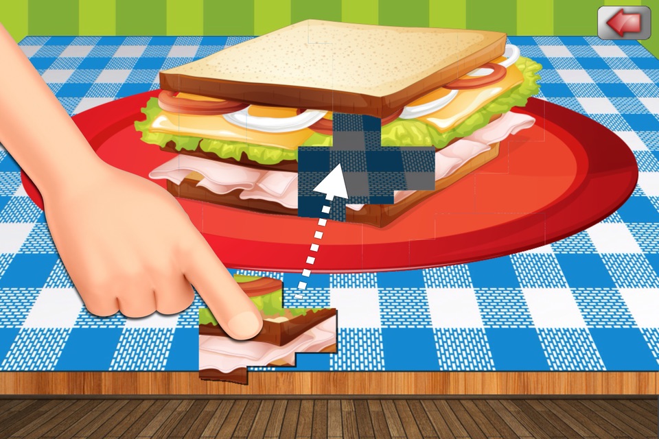 A Food Puzzle For Preschoolers screenshot 3