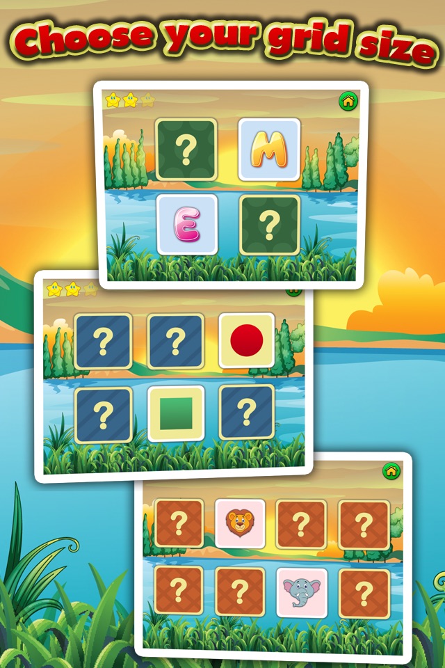 Super Pairs: Cards Match - Pair Matching Puzzle Game for Kids with shapes, colors, animals, letters and numbers screenshot 4