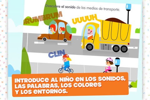 I learn with transportation: Sounds, words, colors, shapes, numbers, languages, and more ... screenshot 3