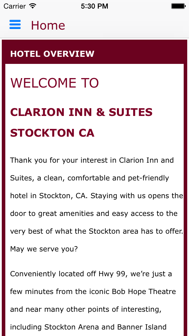 How to cancel & delete Clarion Inn and Suites Stockton CA from iphone & ipad 2