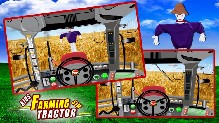 Kids Farming Tractor Sim - Driving Game