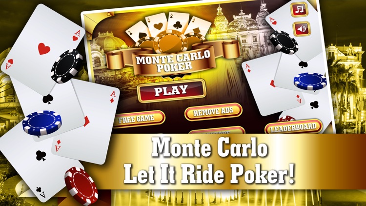 Monte Carlo Poker FREE - VIP High Rank 5 Card Casino Game