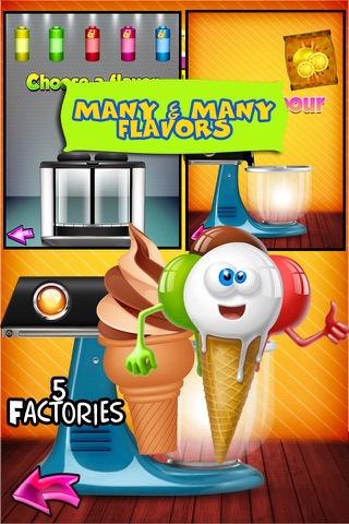 Ice Cream Frozen Snow Cones Treats Maker Game screenshot 3