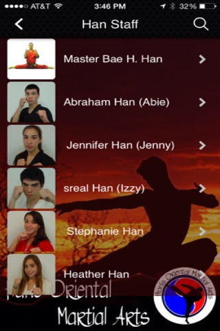 Han's Oriental Martial Arts screenshot 4