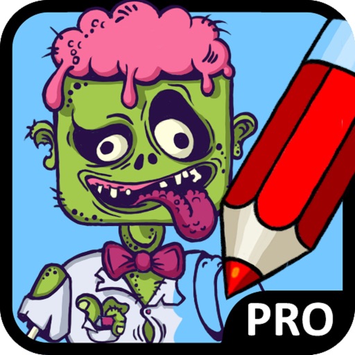 Zombies Coloring Book Pro iOS App