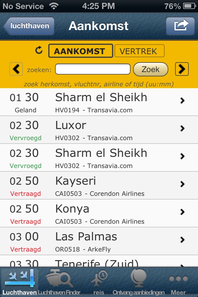 Amsterdam Airport Info + Radar screenshot 3