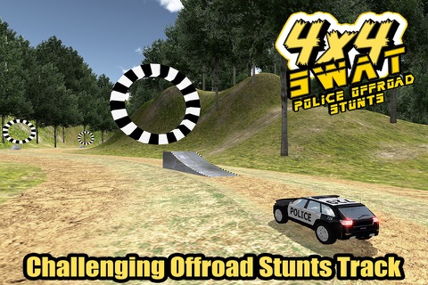 Crazy 4x4 Off-Road SWAT Police Car Stunts Race screenshot 2