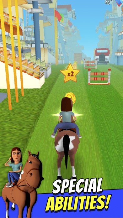 How to cancel & delete Cartoon Horse Riding Free - Horsemanship Equestrian Race Game from iphone & ipad 3