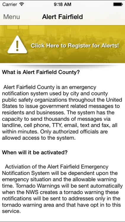 Fairfield County EMA, Ohio