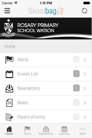 Rosary Primary School Watson - Skoolbag screenshot 2