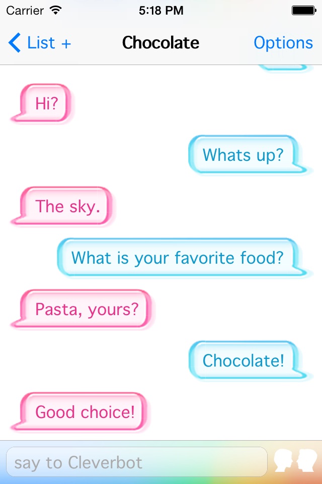 Cleverbot screenshot 2