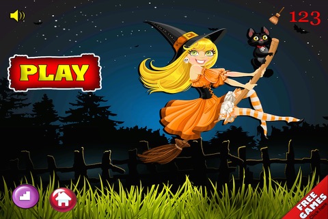 Pretty Witch Bounce - Magical Jumping Adventure Free screenshot 4