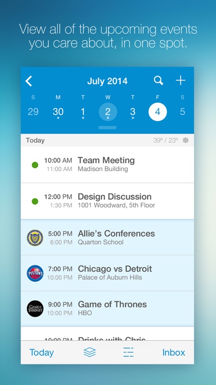 UpTo Calendar - Syncs with Google Calendar, iCloud, Outlook and more screenshot-0