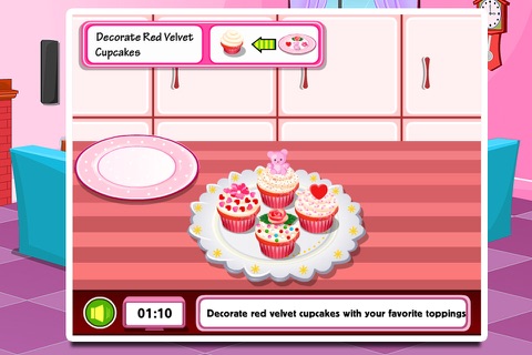 kids's cooking cupcake game screenshot 4