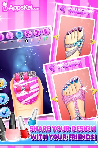 Toe Nail Salon For Fashion Girls - Be The Princess Beauty And Have The Foot With The Best Style screenshot 3