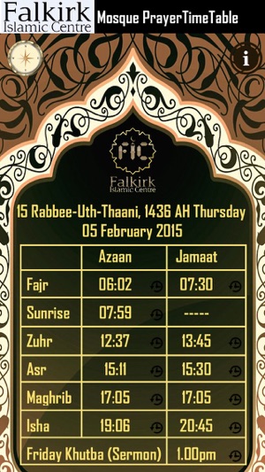 Falkirk Mosque Prayer Times(圖1)-速報App