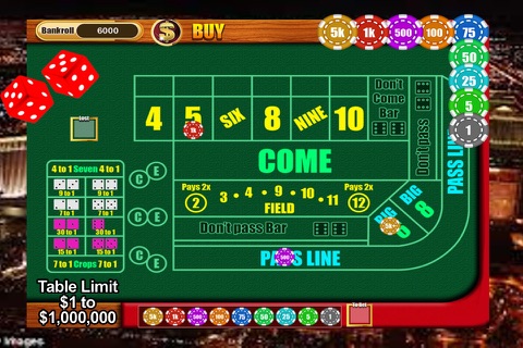 A Casino Jackpot Las Vegas Craps Dice Shooter Bonus Game screenshot 2