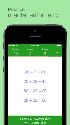 Find the Mistake: Math — practice mental arithmetic, develop(圖1)-速報App